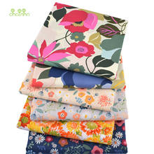 Série floral impresso tecido de algodão liso, diy estofando & costura popelina material para bebê & criança vestido, camisa, saia, 100x145cm, pcc090 2024 - compre barato