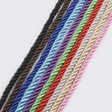 5 Meters 5mm Satin Polyester Three Strands of Twisted Cords Rope DIY Decorative Findings Accessories 2024 - buy cheap