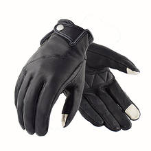 2020 New Motorcycle Gloves Men Leather Touchscreen Scooter Moto Electric Bike Glove Summer Motocross Racing Cycling Gloves Black 2024 - buy cheap