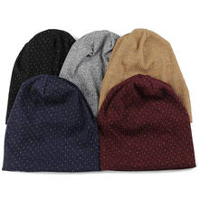 Women Slouchy Ribbed Beanie Hat Autumn Winter Warm Hat Beanies Solid Color Skull Cap For Ladies Men 2024 - buy cheap