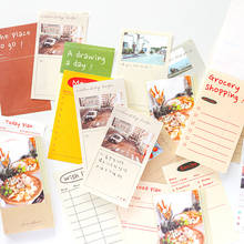 60Sheets Kawaii Cute Travel Plan Food Memo Pad Pocket Agenda Planner List Notepad Diary Stationery School Office Supplies sl2542 2024 - buy cheap