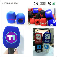 Linhuipad-Micrófono de entrevista portátil con logotipo personalizado, parabrisas, cubierta de espuma 2024 - compra barato