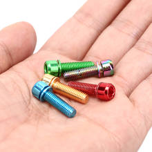 6pcs For Bike Bicycle Stems & Handlebar Rainbow Golden Color Stainless Steel Screws Bolts With Washer M5*18mm 2024 - compre barato