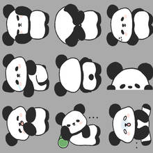 24 pegatinas de papel de panda lindo de anime, decoración de álbum DIY, diario, álbum de recortes, etiqueta adhesiva, papelería Linda 2024 - compra barato