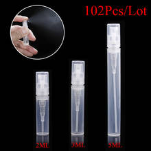 102pcs/lot Empty 2ml 3ml 5ml Plastic Clear Perfume Spray Bottles Sample  Refillable Bottle Translucence Spray Perfume Bottles 2024 - buy cheap