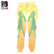 OGKB New 3D Printed Bold And Brash Squid Flower Jogging Pants Men's Fun Hip-hop Streetwear Loose Track Pants Oversized 2024 - buy cheap