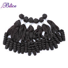 Blice Hair Weaving Synthetic Culry Hair Extensions 6pcs Sale 220g For A Head New Style Sew In Hair For Women 2024 - купить недорого