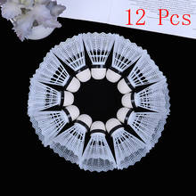 12pcs/lot Badminton Shuttlecocks Plastic Feather Shuttlecock Badminton Balls Outdoor Sports Badminton Accessories 2024 - buy cheap