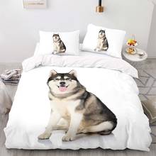 3D Printed Sled Dog Photo Bedding Set,AU 210×210 Duvet Cover With Pillowcase,White 240×220 Quilt Cover, King Blanket Cover 2024 - buy cheap