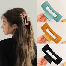 Matte Hair Claws For Women Elegant Geometric Square Hairpins Girl Barrettes Hair Crab Hairgrip Hair Accessories Headwear Gift 2024 - buy cheap