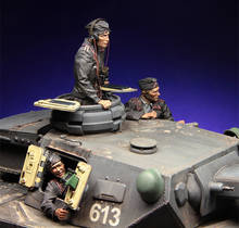 Unassambled 1/35 equipo de tanque antiguo incluye 3 (sin tanque) figura de resina kits de modelos en miniatura sin pintar 2024 - compra barato