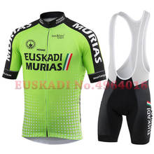 EUSKADI-Conjunto de Ropa Ciclismo para hombre, Ropa de Ciclismo de montaña y carretera, transpirable, color verde, para verano 2024 - compra barato