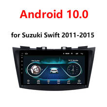 Kit multimídia automotivo, 2din, android 10.0, dvd, gps, navegação, bt, wi-fi, rádio estéreo, 9 polegadas, para suzuki swift 2011, 2012, 2013, 2014 2024 - compre barato