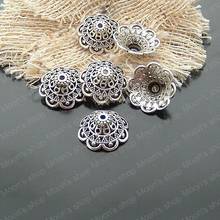 Whole same 8*18mm Antique Silver color flower Alloy Bead Caps Findings Accessories 20 pieces(JM1976) 2024 - buy cheap