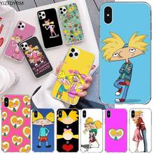 YJZFDYRM cartoon Hey Arnold Helga love Shell Phone Case for iPhone 11 pro XS MAX 8 7 6 6S Plus X 5S SE 2020 XR cover 2024 - buy cheap