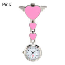 Newly Nurse Pocket Watches Round Dial Quartz Angel Band Brooch Doctor Hanging Watches DOD886 2024 - buy cheap