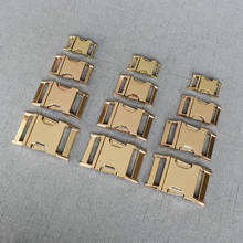 20 Pcs/Lot 15mm 20mm 25mm 32mm Gold DIY Accessories Backpack Buckles Dog Collar Webbing Quick Release Metal Buckle Safety Clasp 2024 - buy cheap