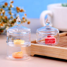 1Pcs 1/2/3 Layer 1:12 Dollhouse Miniature Candy Jar Food Dessert Can Doll House Decor 2024 - buy cheap