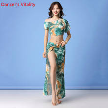 Mulheres Roupas de Prática de Dança Do Ventre Novo Fio Sexy Oriental Fase Iniciantes de Dança Indiana Set Top Saia de Verão Vestir Roupas 2024 - compre barato