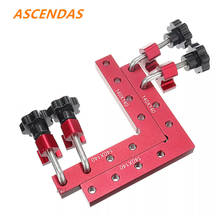 6pcs/set  Aluminium Alloy Woodworking Clamp 90 Degree Positioning Square Right Angle Clap L Ruler Woodworking Carpenter Tools 2024 - buy cheap