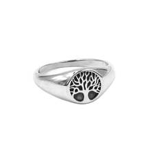 Модное кольцо из стерлингового серебра S925 пробы «Древо жизни», высококачественное серебряное кольцо Claddagh с кельтским узлом, байкерское кольцо для мужчин и женщин 951B 2024 - купить недорого