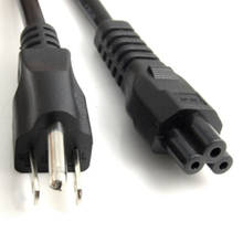 US Plug 5ft Cloverleaf 3 Prong AC Male Cord Power Contact Cable Lead For Laptop 2024 - buy cheap