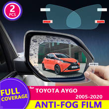 Película de lluvia para espejo retrovisor, cubierta completa transparente, antivaho, a prueba de lluvia, para Toyota Aygo 2005 ~ 2020 2008 2010 2017, pegatinas para coche, productos 2024 - compra barato