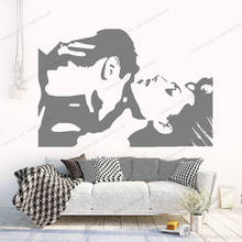 Love Couple Romantic Passion Kiss Wall Sticker Removable Wall Stickers Vinyl Art Mural Bedroom Decoration Accessories CX1009 2024 - buy cheap