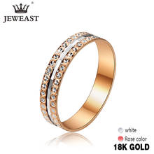 Кольцо JYM из чистого золота 18 К, кольцо из настоящего золота 18 К, красивое высококлассное, модное классическое вечернее ювелирное изделие, Лидер продаж 2020 2024 - купить недорого