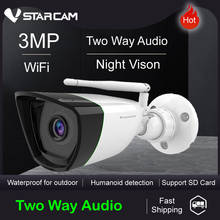 Vstarcam 3MP 1080P IP Camera Outdoor Bullet Wifi Camera IP66 Waterproof AI Humanoid Detect IR Night Audio Reception Eye4 Camera 2024 - buy cheap