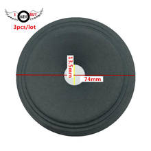 Altavoz Tweeter de 3 pulgadas, conos de papel de tambor de 74 MM, 13,5 MM, altura de bobina de 9,5 MM, Accesorios de reparación de altavoces DIY, 3 uds. 2024 - compra barato