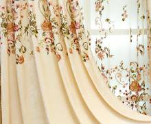Новые роскошные европейские шторы для гостиной, спальни, высококачественные шенилловые вышитые прозрачные тканевые балдахины на заказ 2024 - купить недорого