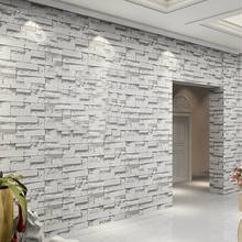 3D Embossed Vinyl Wall Paper Rolls Home Decor Papel De Parede 3D Living Room Stone Brick Wall PVC Waterproof Wallpaper For Walls 2024 - buy cheap