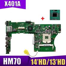 Placa base XinKaidi X401A para ordenador portátil ASUS F401A X401A X301A placa base HM70 14 "HD/13" HD placa base enviar CPU 2024 - compra barato