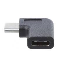 90 graus ângulo reto usb 3.1 tipo c macho para fêmea USB-C adaptador de conversor l4ma 2024 - compre barato