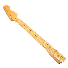 22 Frets Right-handed Replacement Maple Yellow right Guitar Neck fingerboard for ST Electric Guitar 2024 - buy cheap