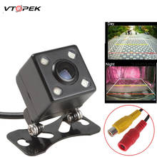 Vtopek New in 2019 HD Waterproof rear view Camera Reversing Parking Iine 4 LED 140 Degree Night Vision Car Camera Backup Camera 2024 - buy cheap