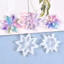 Christmas Ornaments Snowflake Pendant Casting Silicone Mould DIY Crafts Jewelry Making Tools Crystal Epoxy Resin Mold 2024 - buy cheap