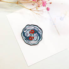 Personality Design Big-Eyed Fish Dancing Tail Pisces Into Gossip Graphic Creative Brooch Trendy Fashion Badge Unisex Ins Style 2024 - buy cheap