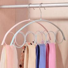 Shawl Scarf Hanger Belt Tie 5 Ring Rack Organizer Holder Hook Display Hanger 41*23cm 2024 - buy cheap