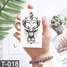 Водонепроницаемые Временные татуировки-наклейки для звезды с милым рисунком оленя 2024 - купить недорого