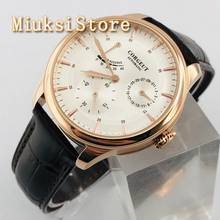 CORGEUT 40mm men's top luxury power reserve watch rose gold case white dial waterproof Seagull movement men's automatic watch 2024 - buy cheap