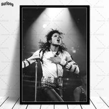 Posters and Prints Michael Jackson Musician King Wall Art Pictures Poster Canvas Painting for Home Decoration 2024 - buy cheap