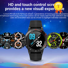 Smartwatch com tela hd sensível ao toque, relógio inteligente com gps e bluetooth, à prova d'água, ip67, com slot para cartão sim e monitor de pressão arterial 2024 - compre barato