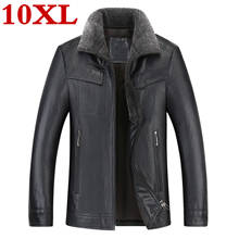 9XL new plus size 10XL 8XL 7XL sheepskin coat men genuine mens High quality Thicken locomotive leather jacket 2024 - buy cheap