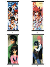 Imágenes decorativas de Anime japonés Yu Hakusho Urameshi Yuusuke Hiei Yukimura Keiko, decoración del hogar, póster enrollable de pared 2024 - compra barato