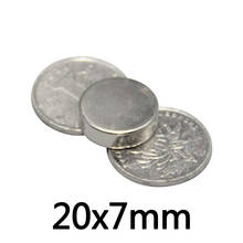 2/5/10/20/30Pcs 20x7mm N35 Neodymium Magnet 20mmx7mm Round Magnets Permanent Strong Powerful NdFeB Magnets 20*7mm 2024 - buy cheap