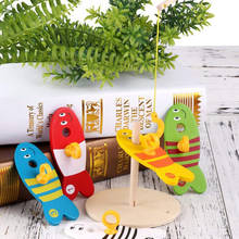 8Pcs Colorful Wooden Toys Fishing Digital Toys For Kids Fish Set Column Bricks Game Children Cute Early Educational Cartoon Toy 2024 - buy cheap