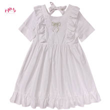 Vestido Vintage de Lolita para niñas, ropa de fiesta de princesa de manga corta, bordada, informal, Kawaii, blanca, Verano 2024 - compra barato