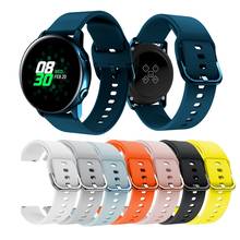 Correa de silicona para reloj Samsung Galaxy, pulsera de silicona de 20MM para reloj de 42mm/Gear Sport/Garmin Vivoactive 3/Vivoactive 3/Forerunner 645 2024 - compra barato